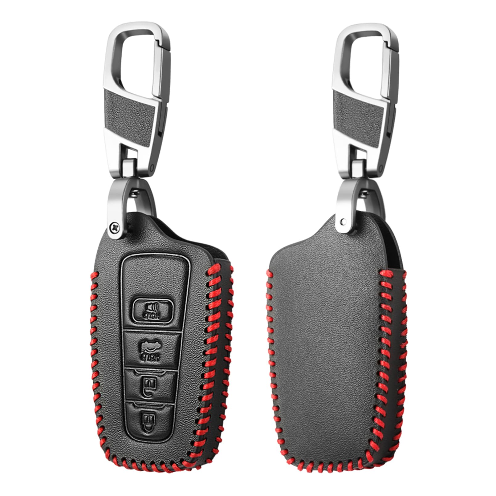 Leder Auto Remote Key Protector Case Cover Shell Schlüsselanhänger Zubehör für Toyota Camry CHR Corolla RAV4 Avalon Land Cruiser Prado Prius von ALIANQ