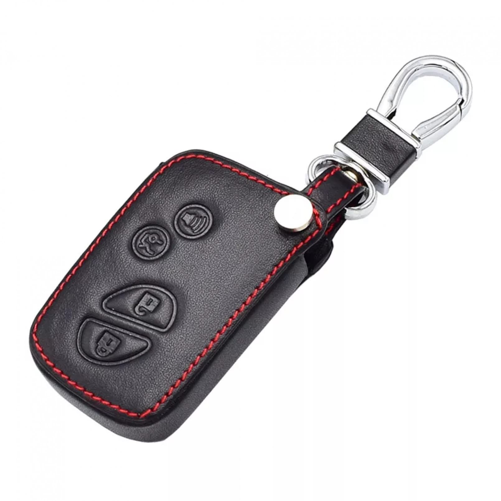 Leder Autoschlüssel Fall 4 Tasten Smart Remote Schlüsselanhänger Tasche Schlüsselanhänger Auto Zubehör für Lexus ES 300h 250 350 is GS CT200h RX CT200 ES240 GX400 LX570 RX270 von ALIANQ