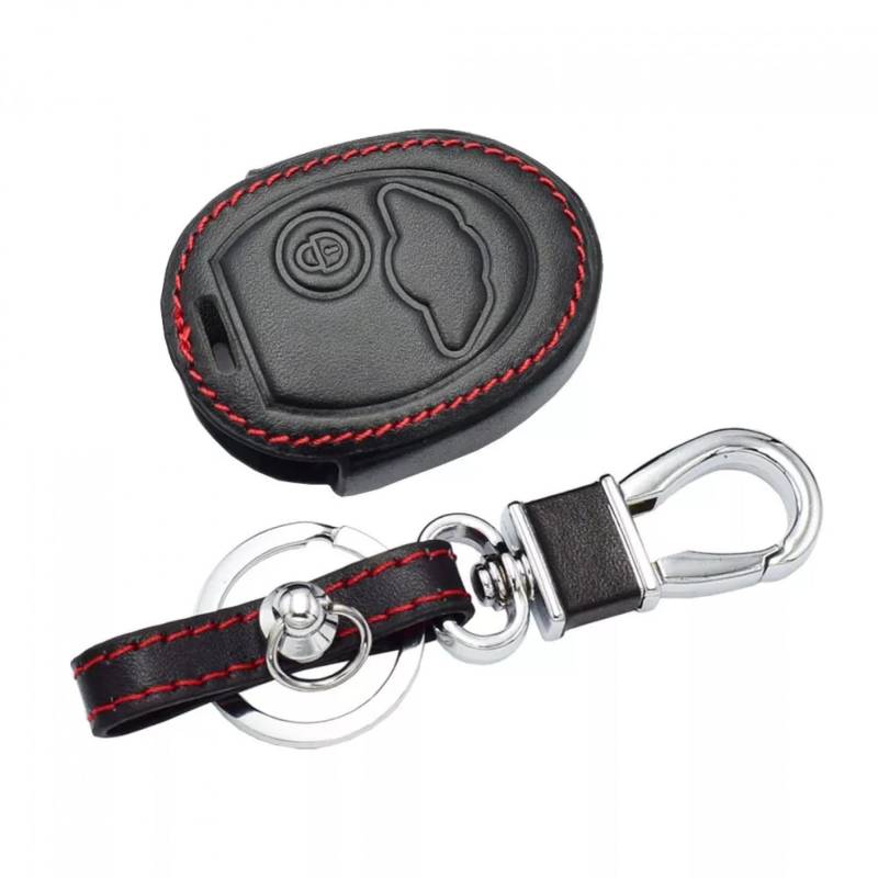 Leder Autoschlüssel Fall Remote Fobs Shell Cover Schlüssel Tasche Schlüsselanhänger Schutz Auto Zubehör 1 Tasten für BMW Mini Cooper R50 R53 von ALIANQ