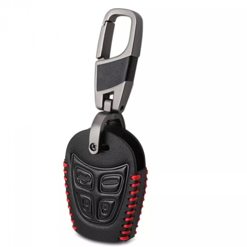 ALIANQ Leder Autoschlüssel Fall Shell Cover für SAAB 9-3 9-5 93 95 Blank Auto Remote Key Shell Schlüsselanhänger Zubehör von ALIANQ