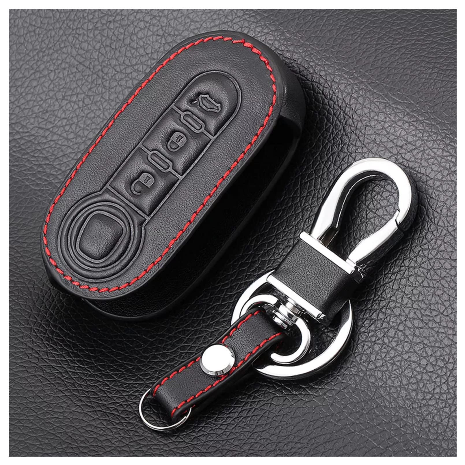 ALIANQ Leder Autoschlüssel Hülle 3 Tasten für FIAT 500 Flip Folding Auto Remote Shell Fob Protecor Zubehör ALIANQ Leder Autoschlüssel Hülle 3 Tasten für FIAT 500 Flip Folding Auto Remote Shell Fob Protecor Zubehör von ALIANQ