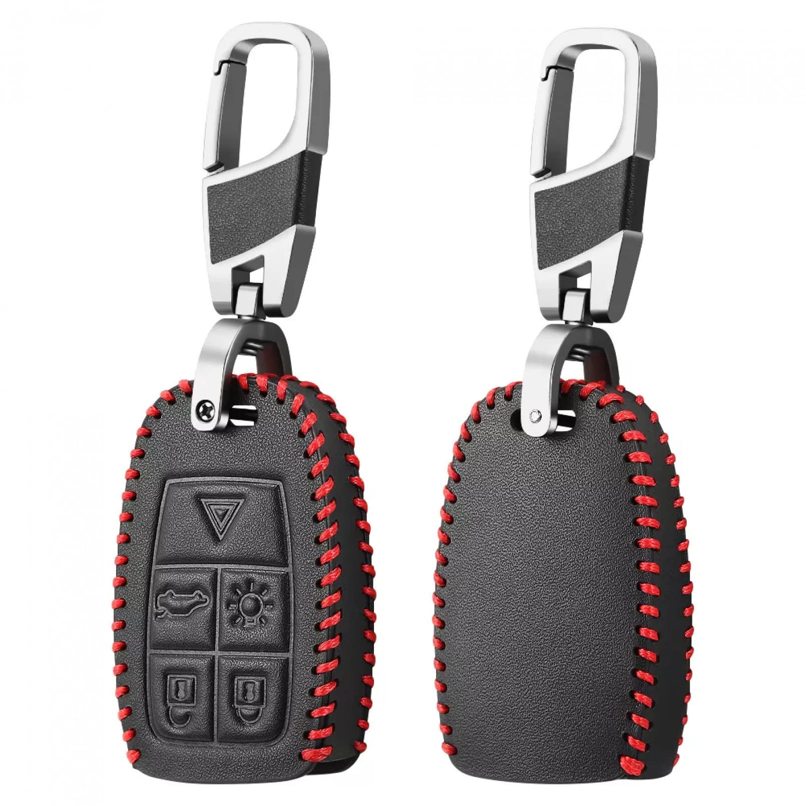 ALIANQ Leder Autoschlüssel Hülle für Volvo C30 C70 S40 V40 V50 2008 2009 2010 2011 5 Tasten Remote   Keyless Fob Shell von ALIANQ