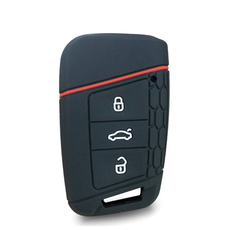 Silikon Auto Remote Key Protector Cover Case Fob Shell Auto Zubehör 2 Taste für VW Passat B8 für Skoda Kodiaq Superb A7 von ALIANQ