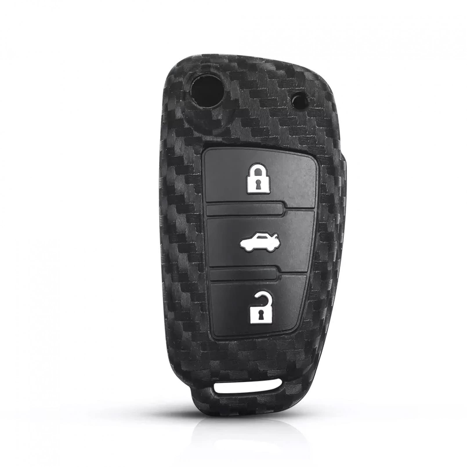 Silikon Auto Remote Key Protector Cover Case Fob Shell Auto Zubehör 3 Tasten für Audi Sline A3 A5 Q3 Q5 A6 C5 C6 A4 B6 B7 B8 TT 80 S6 von ALIANQ
