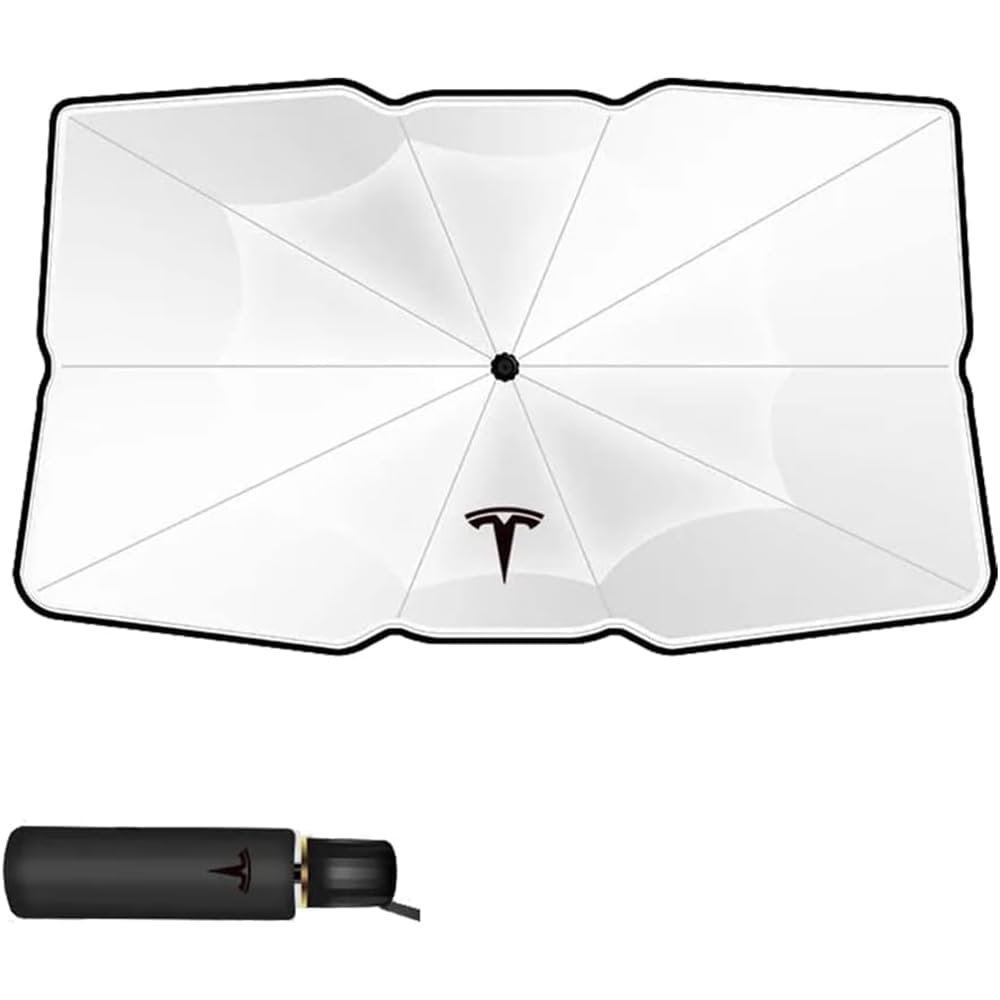 Frontscheibenabdeckung Kompatibel für Tesla Model 3 Model Y Model S Model X, Sonnenschutz Auto Frontscheibe Faltbar, Hitzeschutz Auto gegen UV-Strahlen,Model S von ALIEDA