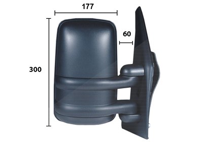 Alkar Außenspiegel [Hersteller-Nr. 9265902] für Nissan, Opel, Renault von ALKAR