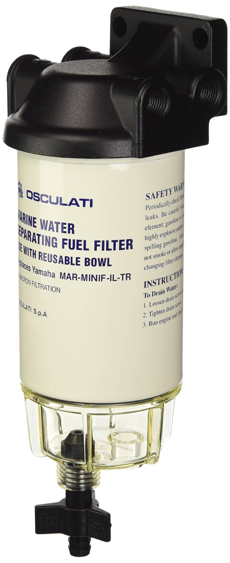 Osculati 17.661.30 Benzinfilter + Wasserabscheider/Treibstoff von OSCULATI