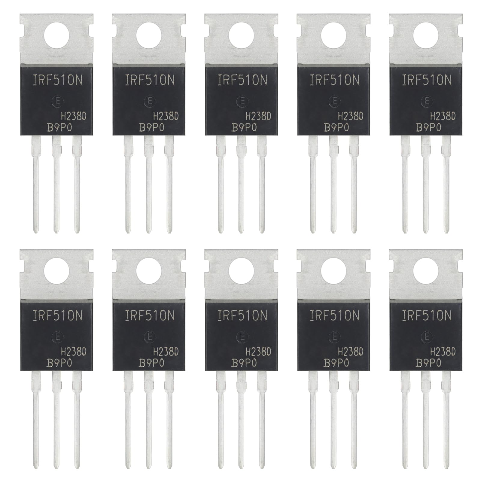 ALLECIN 10 Stück IRF510 IRF510N IRF510NPBF MOSFET Transistoren Leistungs Halbleiterprodukte 5,6A 100V N-Kanal MOSFETS Transistor 5,6 Ampere 100 Volt TO-220 ALLECIN 10 Stück IRF510 IRF510N IRF510NPBF MOSFET Transistoren Leistungs Halbleiterprodukte 5,6A 100V N-Kanal MOSFETS Transistor 5,6 Ampere 100 Volt TO-220 von ALLECIN