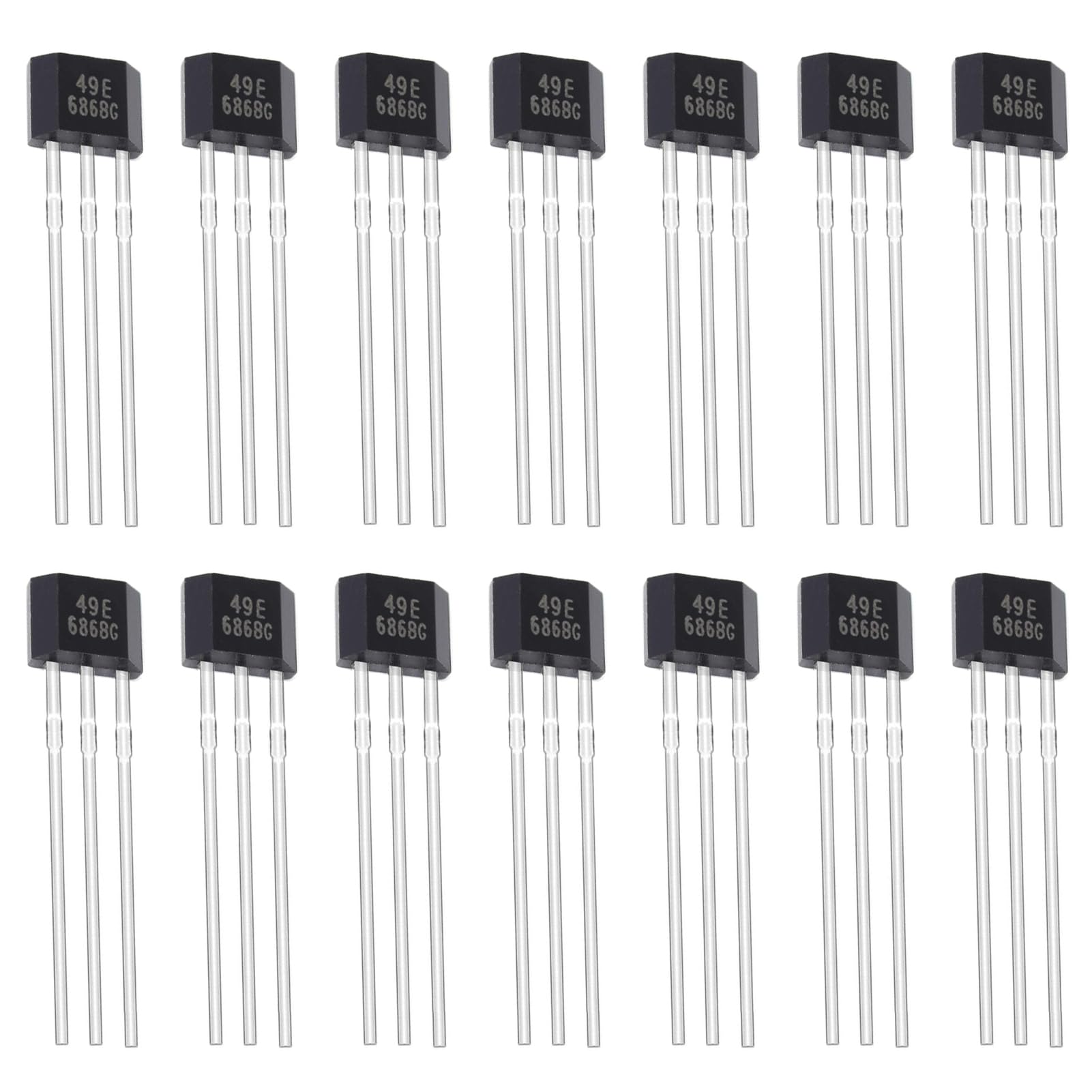 ALLECIN 49E OH49E SS49E Hall Sensor Linearer Hall Effekt Sensor 3 Poliger Magnetdetektor Lineare Hall-Effekt-Sensoren Hallsensor Hallsensoren TO-92S (Packung mit 20 Stück) von ALLECIN
