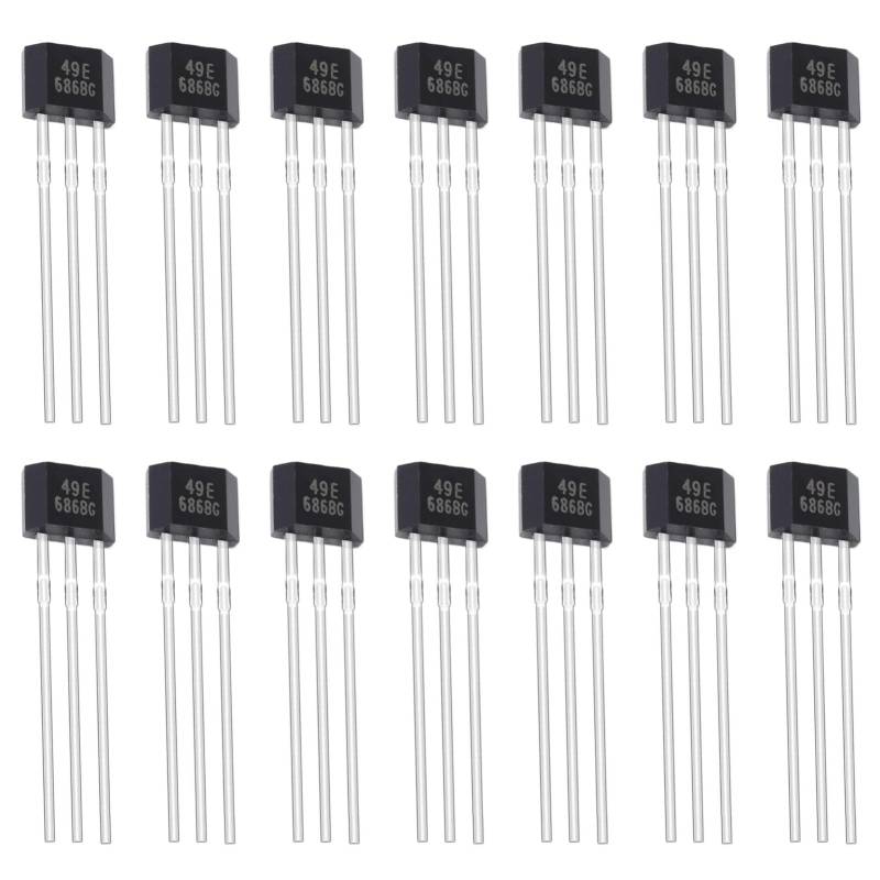 ALLECIN 49E OH49E SS49E Hall Sensor Linearer Hall Effekt Sensor 3 Poliger Magnetdetektor Lineare Hall-Effekt-Sensoren Hallsensor Hallsensoren TO-92S (Packung mit 20 Stück) von ALLECIN