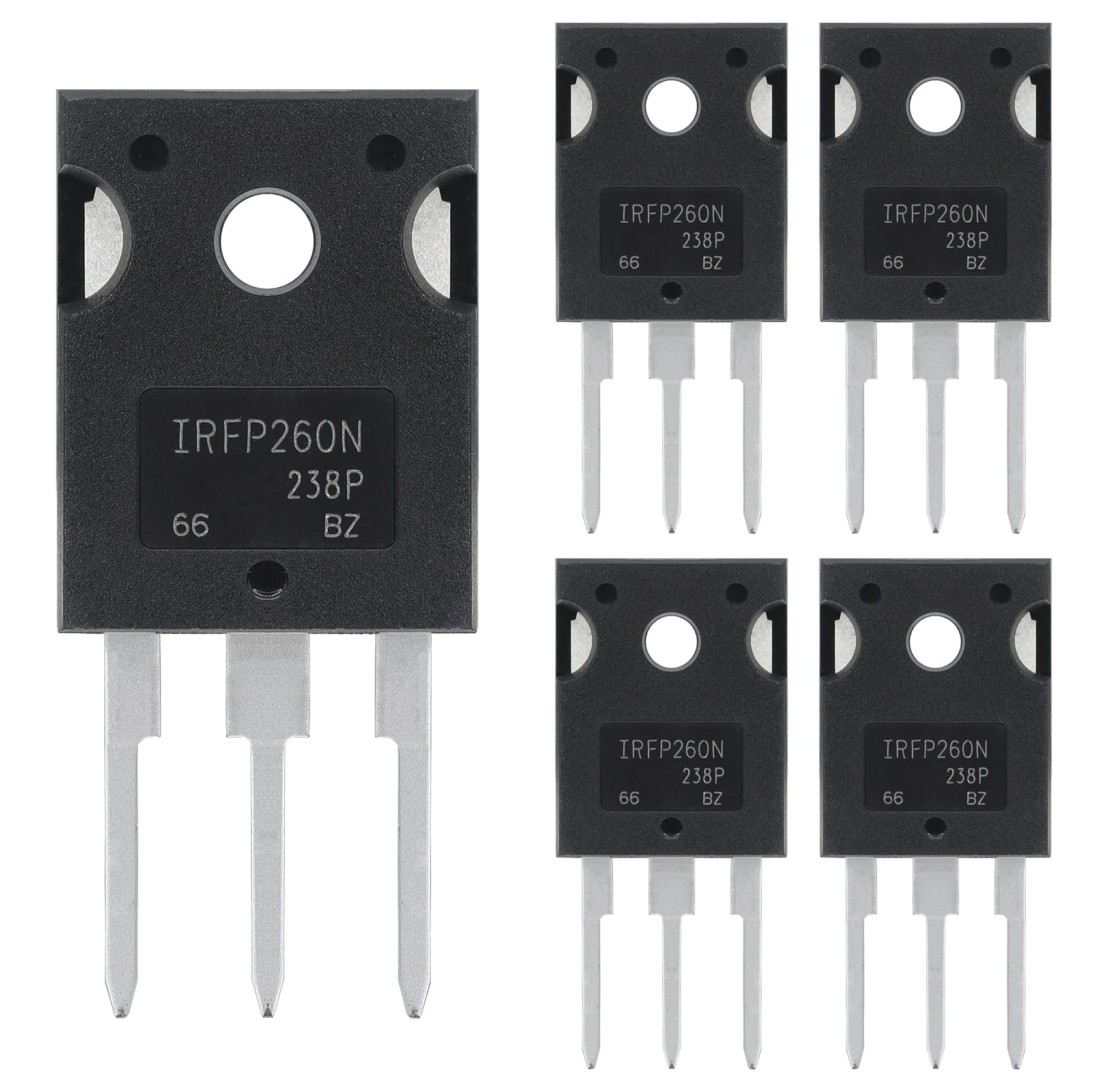 ALLECIN 5 Stück IRFP260 IRFP260N IRFP260NPBF MOSFET-Transistoren Leistungs Halbleiterprodukte 50A 200V N-Kanal Mosfets Transistor 50 Ampere 200 Volt TO-247 ALLECIN 5 Stück IRFP260 IRFP260N IRFP260NPBF MOSFET-Transistoren Leistungs Halbleiterprodukte 50A 200V N-Kanal Mosfets Transistor 50 Ampere 200 Volt TO-247 von ALLECIN