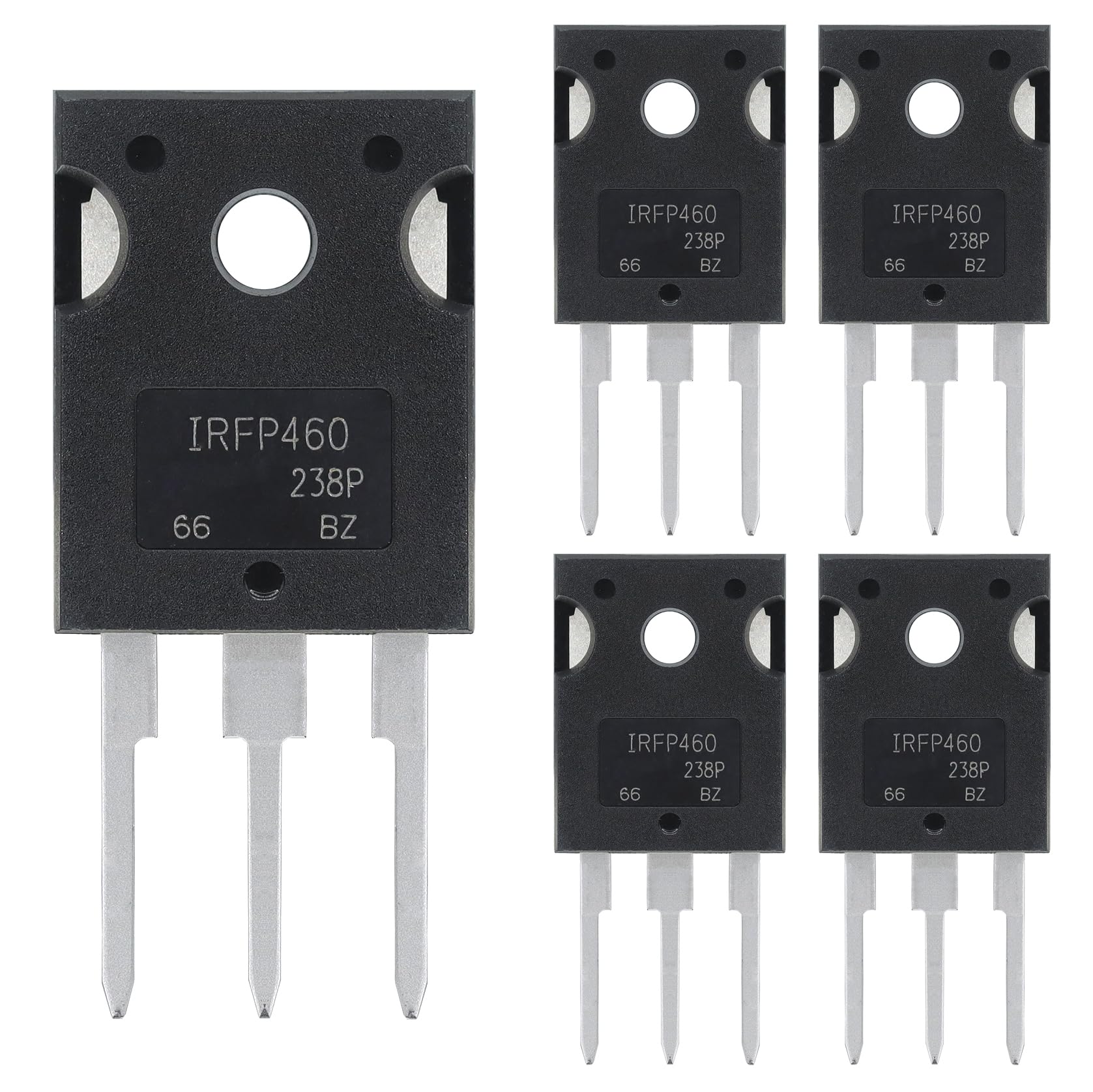 ALLECIN 5 Stück IRFP460 IRFP460N IRFP460NPBF MOSFET-Transistoren Leistungs Halbleiterprodukte 20A 500V N-Kanal MOSFETS Transistor 20 Ampere 500 Volt TO-247 ALLECIN 5 Stück IRFP460 IRFP460N IRFP460NPBF MOSFET-Transistoren Leistungs Halbleiterprodukte 20A 500V N-Kanal MOSFETS Transistor 20 Ampere 500 Volt TO-247 von ALLECIN