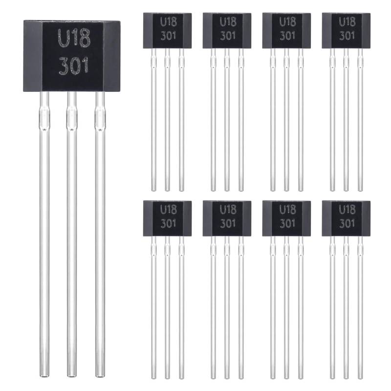 ALLECIN U18 Hall Effekt Sensor US1881 Hall-Effekt-Sensor 3Pin Magnetdetektor OH1881 Hall-Effekt-Latch 1881 Hall-Sensor-Schalter Hall-Effekt-Sensoren TO-92 Hallsensoren (Packung mit 20 Stück) von ALLECIN