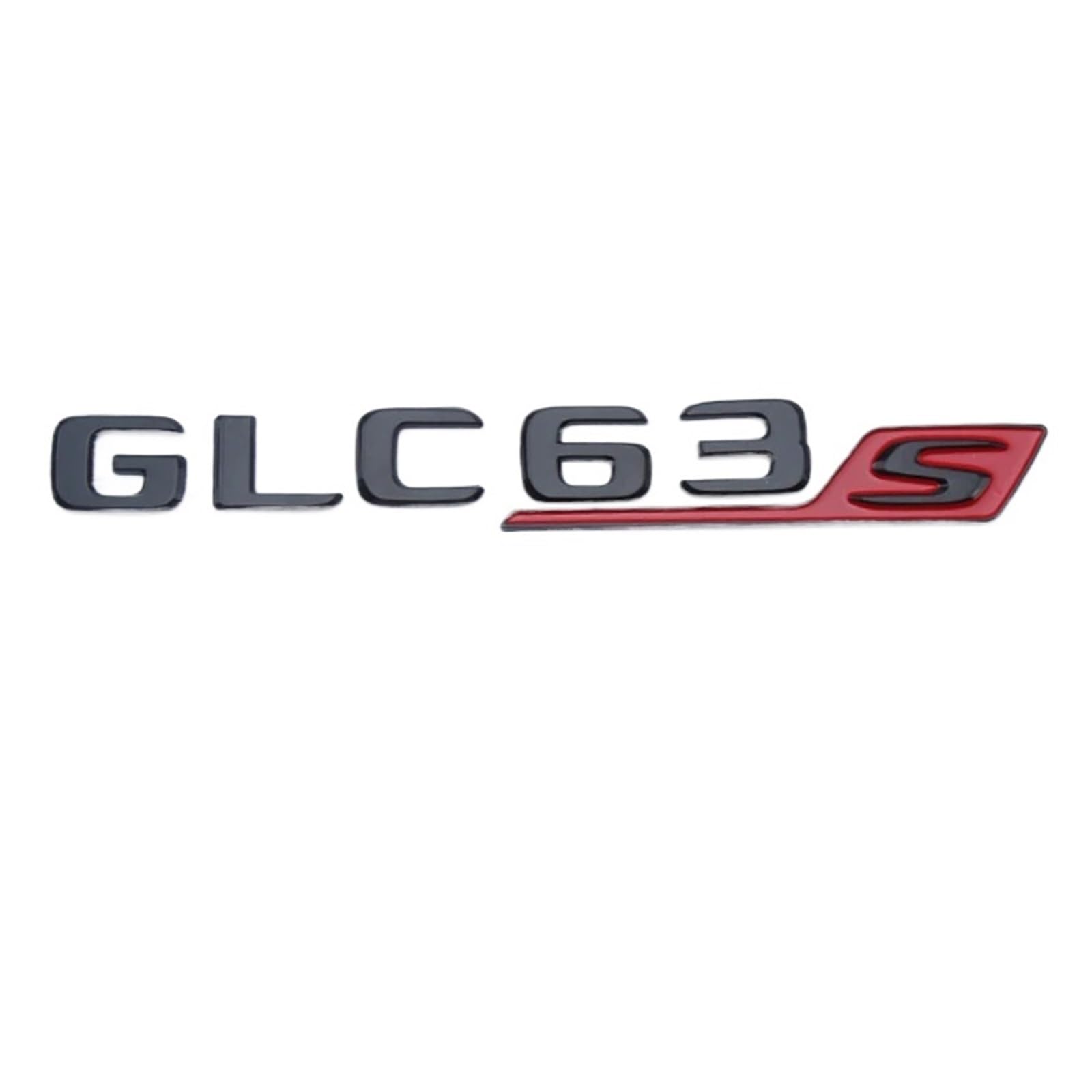 ALMVIS 3D ABS Auto Hinten Stamm Aufkleber Emblem Logo GLE63S Abzeichen Fit for Mercedes AMG CE GLC GLE 63 S W205 w204 W213 W212 X253 W167 W166 C292 Auto-Logo-Aufkleber(GLC63S Red) von ALMVIS