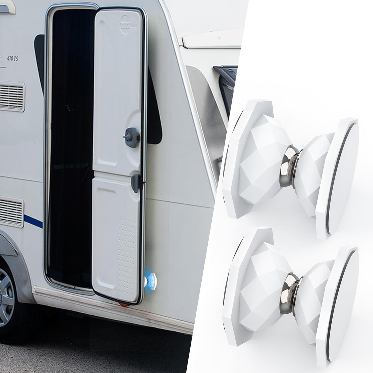 ALNIYATX Magnetischer Türhalter für Wohnwagen, Wohnmobil, Anhänger, Wohnmobil, Boot, Ladung, 2 Stück von ALNIYATX
