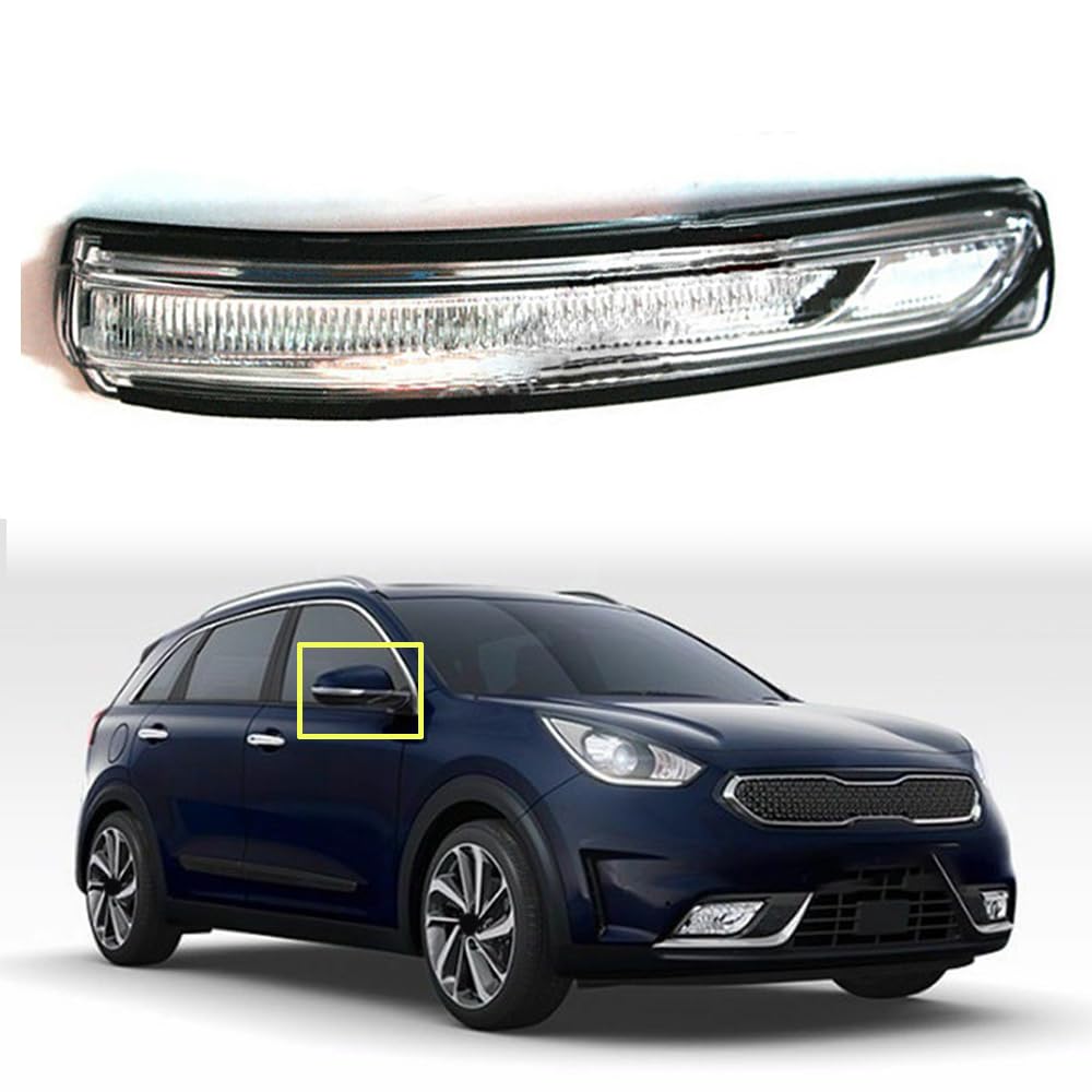 ALOEU Auto Rückspiegel Blinker für Kia Niro 2016 2017 2018 2019 2020, Rückspiegel Signalleuchte Außenspiegel Kontrollleuchte Blinker Abdeckung Links Rechts Zubehör 87613-G5000,Right ALOEU Auto Rückspiegel Blinker für Kia Niro 2016 2017 2018 2019 2020, Rückspiegel Signalleuchte Außenspiegel Kontrollleuchte Blinker Abdeckung Links Rechts Zubehör 87613-G5000,Right von ALOEU
