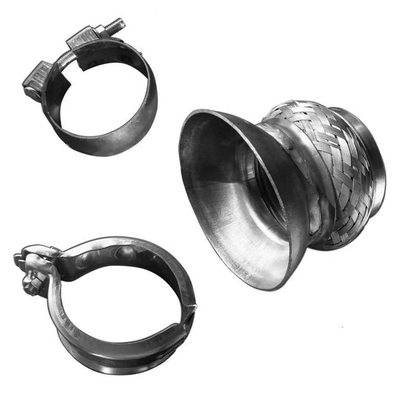 Flexrohr Kompensator DPF Partikelfilter Reparaturset Katalysator BM111041R kompatibel mit MERCEDES SPRINTER 906 inkl 2 x Schellen von IUSOT