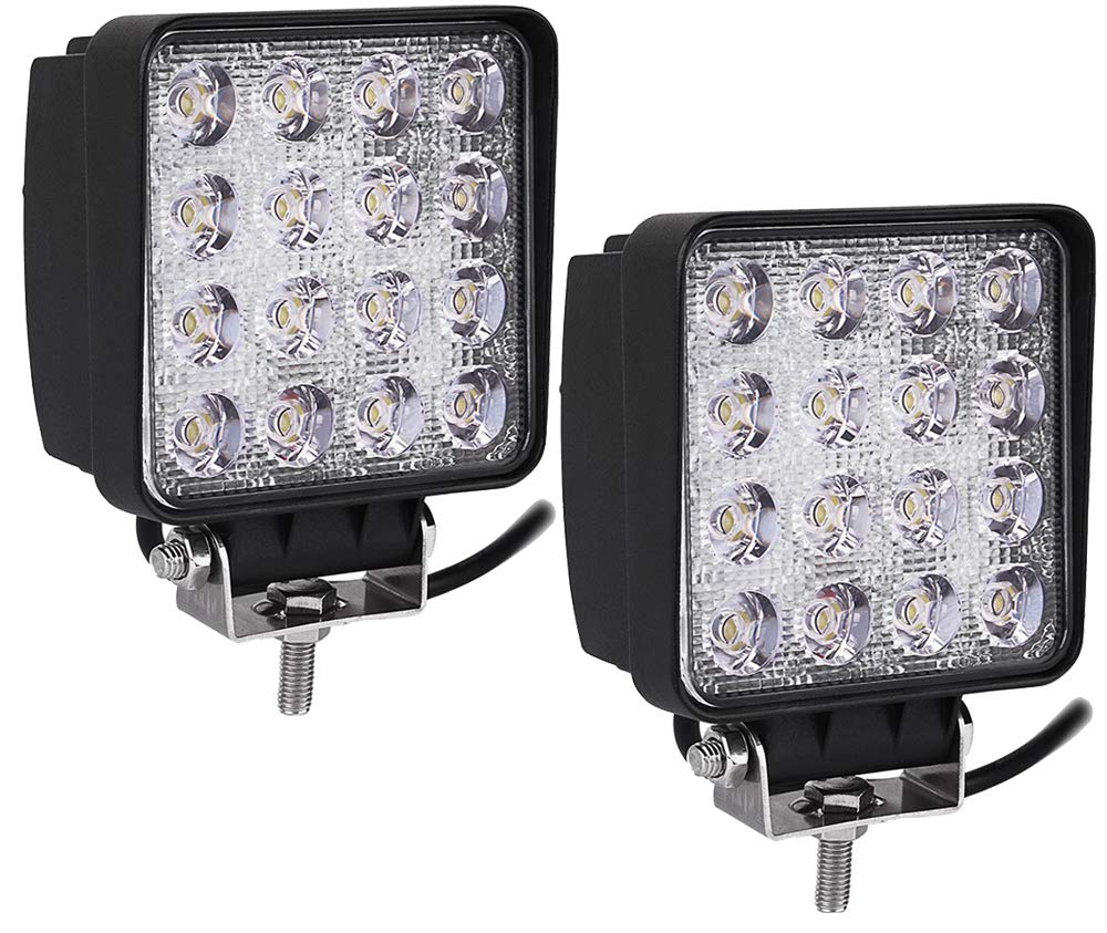 2pcs 48W LED Scheinwerfer Flutlicht Rückfahrscheinwerfer IP67 Wasserdicht Arbeitsscheinwerfer 12V 24V 2pcs 48W LED Scheinwerfer Flutlicht Rückfahrscheinwerfer IP67 Wasserdicht Arbeitsscheinwerfer 12V 24V von Greenmigo