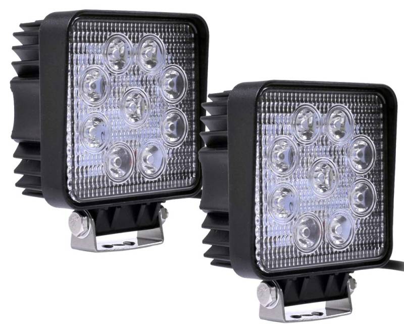 ALPHA DIMA 2pcs 27W LED Scheinwerfer Flutlicht Rückfahrscheinwerfer IP67 Wasserdicht Arbeitsscheinwerfer 12V 24V von Greenmigo