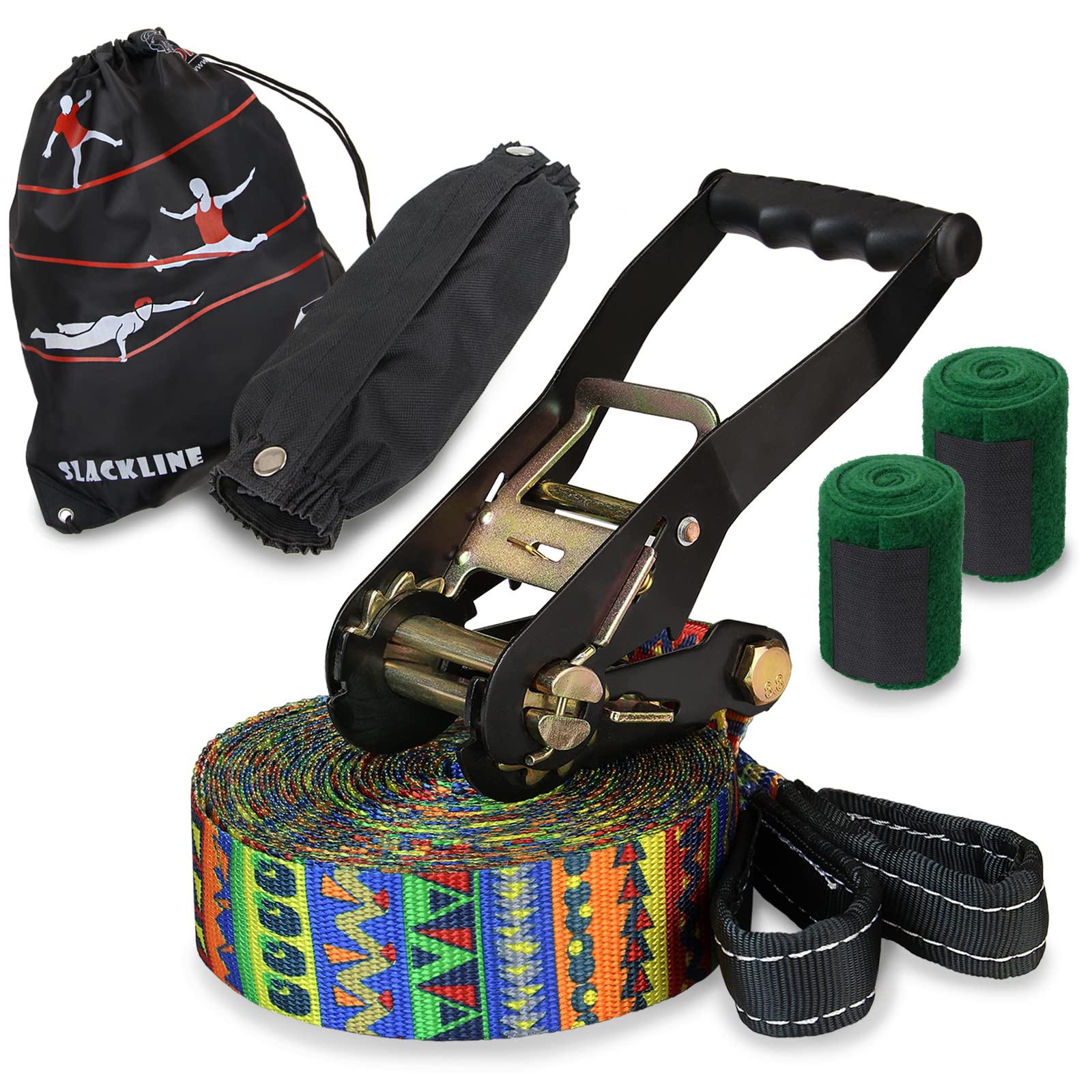 ALPIDEX Slackline Set 15 m + Baumschutz und Ratschenschutz, geeignet für Kinder, Anfänger und Fortgeschrittene 7 Jahre Garantie auf Material* ALPIDEX Slackline Set 15 m + Baumschutz und Ratschenschutz, geeignet für Kinder, Anfänger und Fortgeschrittene 7 Jahre Garantie auf Material* von ALPIDEX