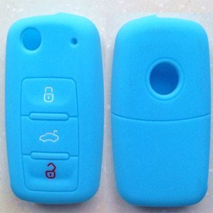 ALTIUM 650659 Silicone Key Cover, 3 Buttons W/O Logo, Glänzend Blau von ALTIUM