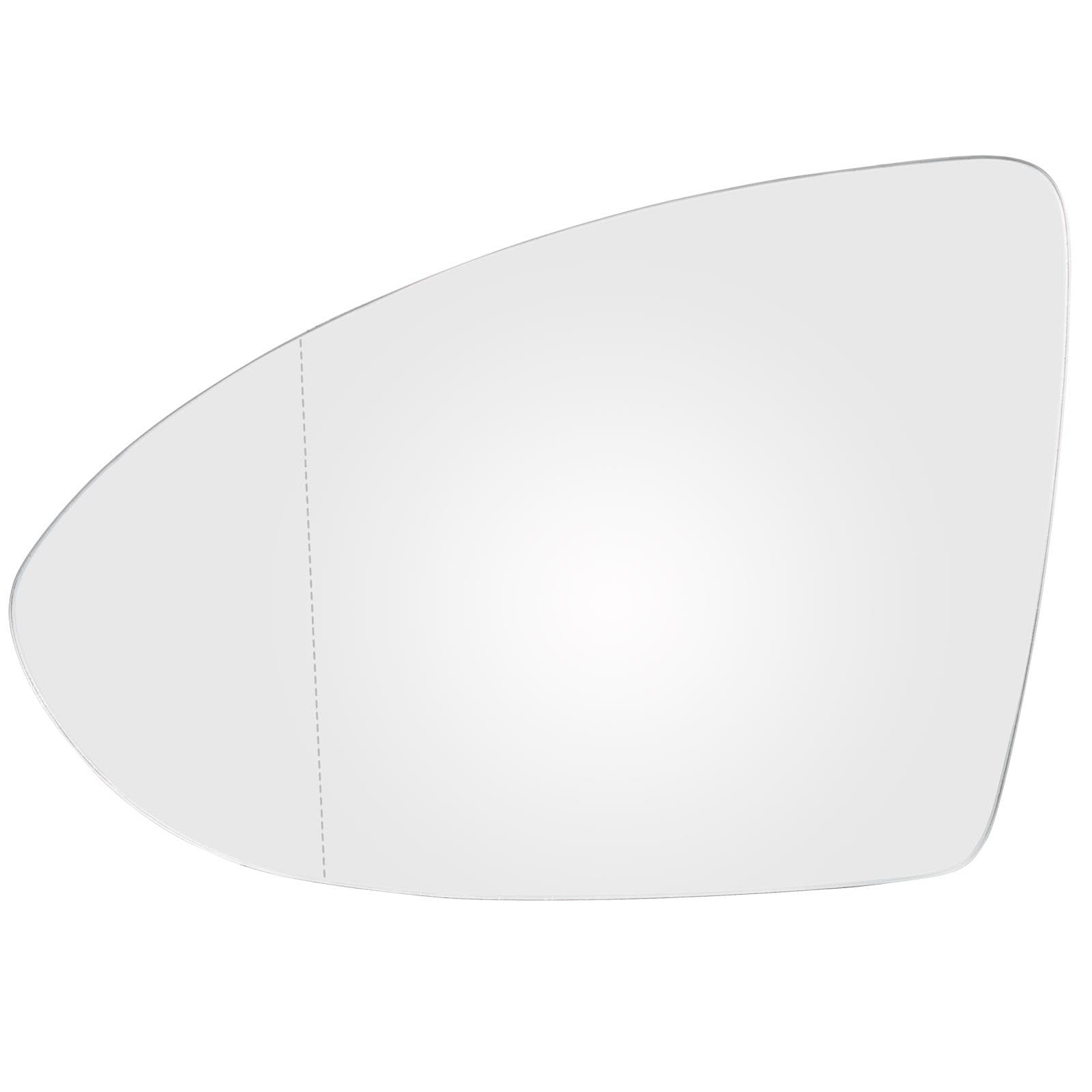 Auto Außen Spiegelglas Für VW Für Golf 7 Mk7 Mk7.5 2012 2013 2014 2015 2016 2017 2018 2019 2020 2021 Links Rechts Hand Tür Seite Flügel Spiegel Glas Konvex Türspiegelglas Außenspiegel(Links) von ALZZTUND