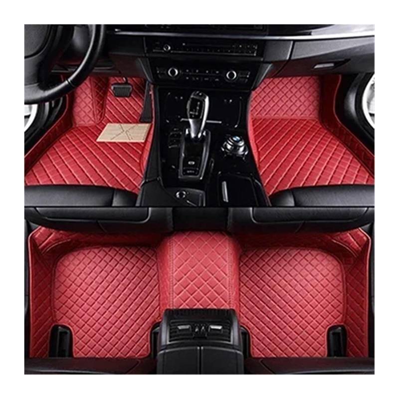 Auto Teppich Für Benz W211 E-Klasse 2003–2008, individuelle Auto-Fußmatte Automatten(Red) von ALZZTUND