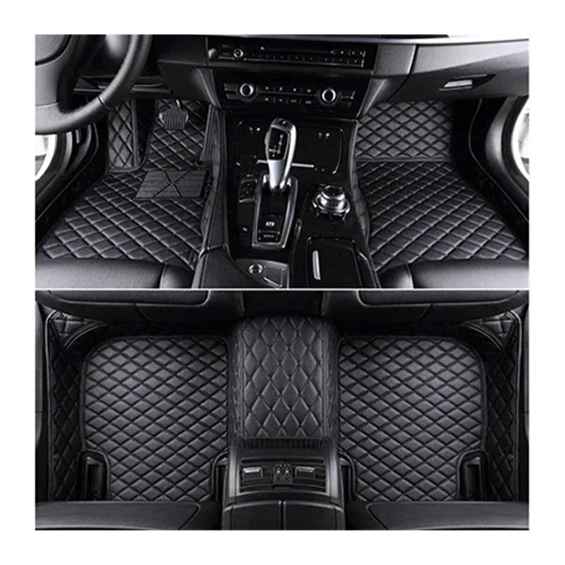 Auto Teppich Für E46 3er 1997–2006, individuelle Auto-Fußmatte Automatten(All Black) von ALZZTUND