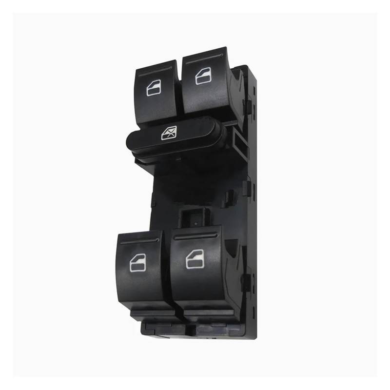Fensterheber Schalter Für Caddy 2K 2003-2009 Power Fenster Master Switch Taste 7L6959855B Fenstersteuerungsschalter(NO Chrome) von ALZZTUND