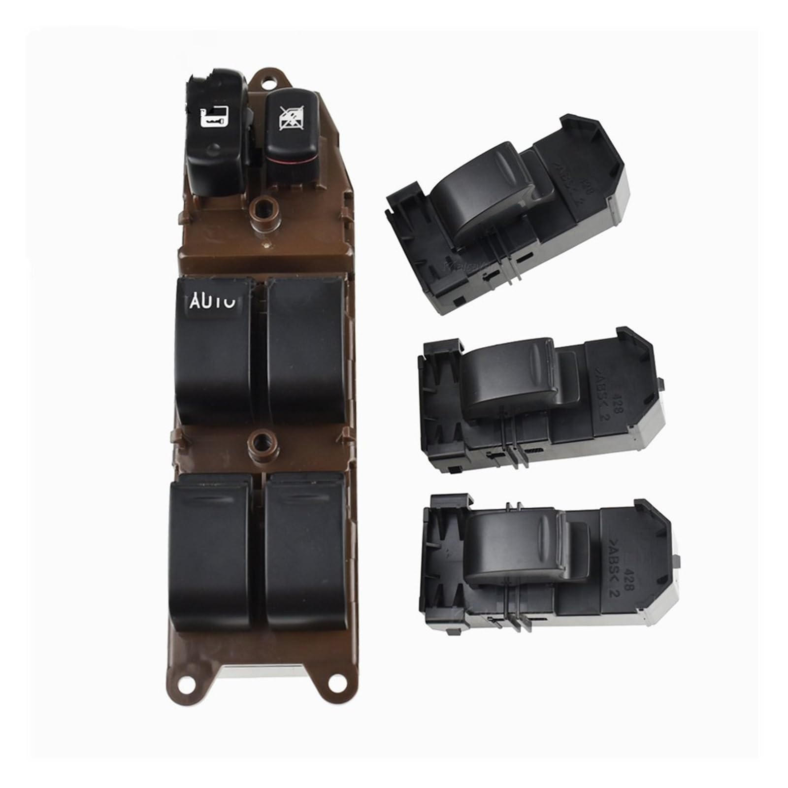 Fensterheber Schalter Für Toyota Für Land Für Cruiser 4.7L 1998-2002 Elektrischer Fensterheberschalter Fit 84820-60130 Fenstersteuerungsschalter(Set) von ALZZTUND