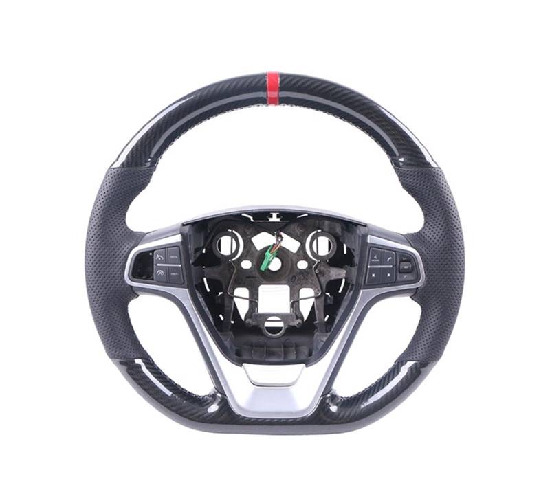 Lenkradbezüge Für Benz Für SLK-Klasse W170 W171 Für SLK C230 200 200K 280 350 Für Kompressor Für Sport Carbon Fiber Auto Lenkrad Abdeckung Lenkradabdeckungen(A Black Thread) von ALZZTUND