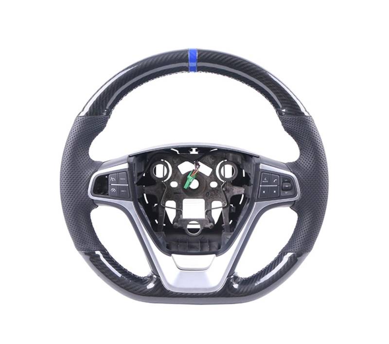 Lenkradbezüge Für Benz Für SLK-Klasse W170 W171 Für SLK C230 200 200K 280 350 Für Kompressor Für Sport Carbon Fiber Auto Lenkrad Abdeckung Lenkradabdeckungen(A Carbon Blue Thread) von ALZZTUND