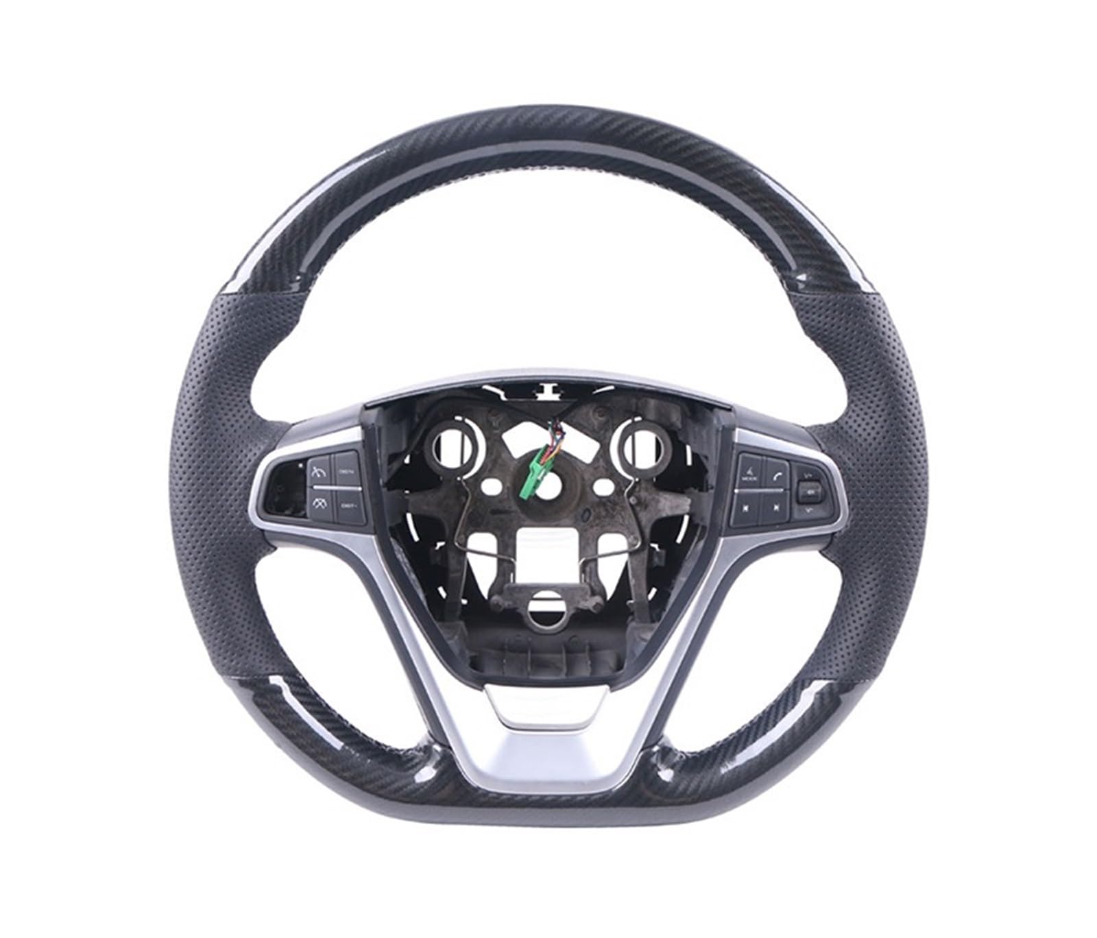 Lenkradbezüge Für Benz Für SLK-Klasse W170 W171 Für SLK C230 200 200K 280 350 Für Kompressor Für Sport Carbon Fiber Auto Lenkrad Abdeckung Lenkradabdeckungen(A Carbon Pure Black) von ALZZTUND