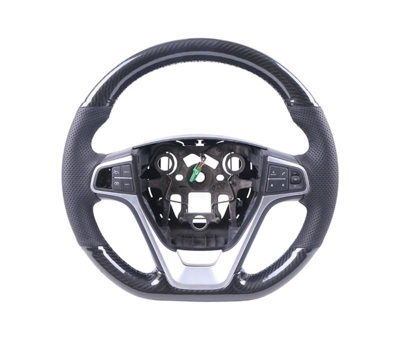Lenkradbezüge Für Benz Für SLK-Klasse W170 W171 Für SLK C230 200 200K 280 350 Für Kompressor Für Sport Carbon Fiber Auto Lenkrad Abdeckung Lenkradabdeckungen(A Carbon Pure Black) von ALZZTUND