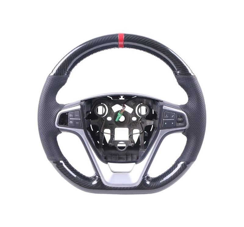 Lenkradbezüge Für Benz Für SLK-Klasse W170 W171 Für SLK C230 200 200K 280 350 Für Kompressor Für Sport Carbon Fiber Auto Lenkrad Abdeckung Lenkradabdeckungen(A Carbon Red Thread) von ALZZTUND