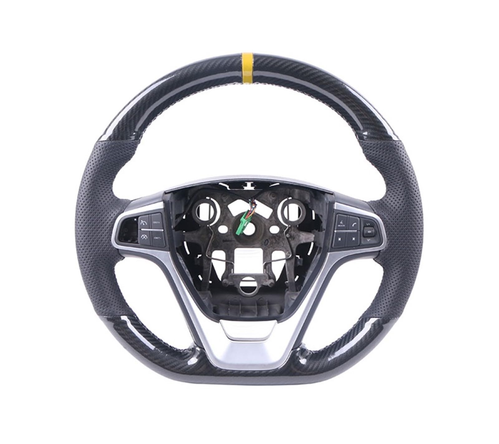 Lenkradbezüge Für Benz Für SLK-Klasse W170 W171 Für SLK C230 200 200K 280 350 Für Kompressor Für Sport Carbon Fiber Auto Lenkrad Abdeckung Lenkradabdeckungen(A Carbon Yellow) von ALZZTUND