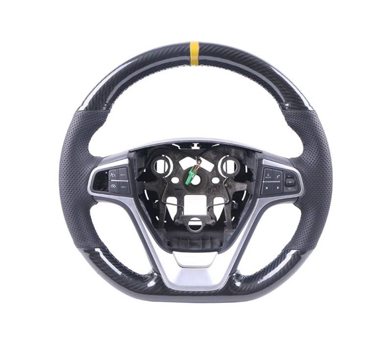 Lenkradbezüge Für Benz Für SLK-Klasse W170 W171 Für SLK C230 200 200K 280 350 Für Kompressor Für Sport Carbon Fiber Auto Lenkrad Abdeckung Lenkradabdeckungen(A Carbon Yellow) von ALZZTUND