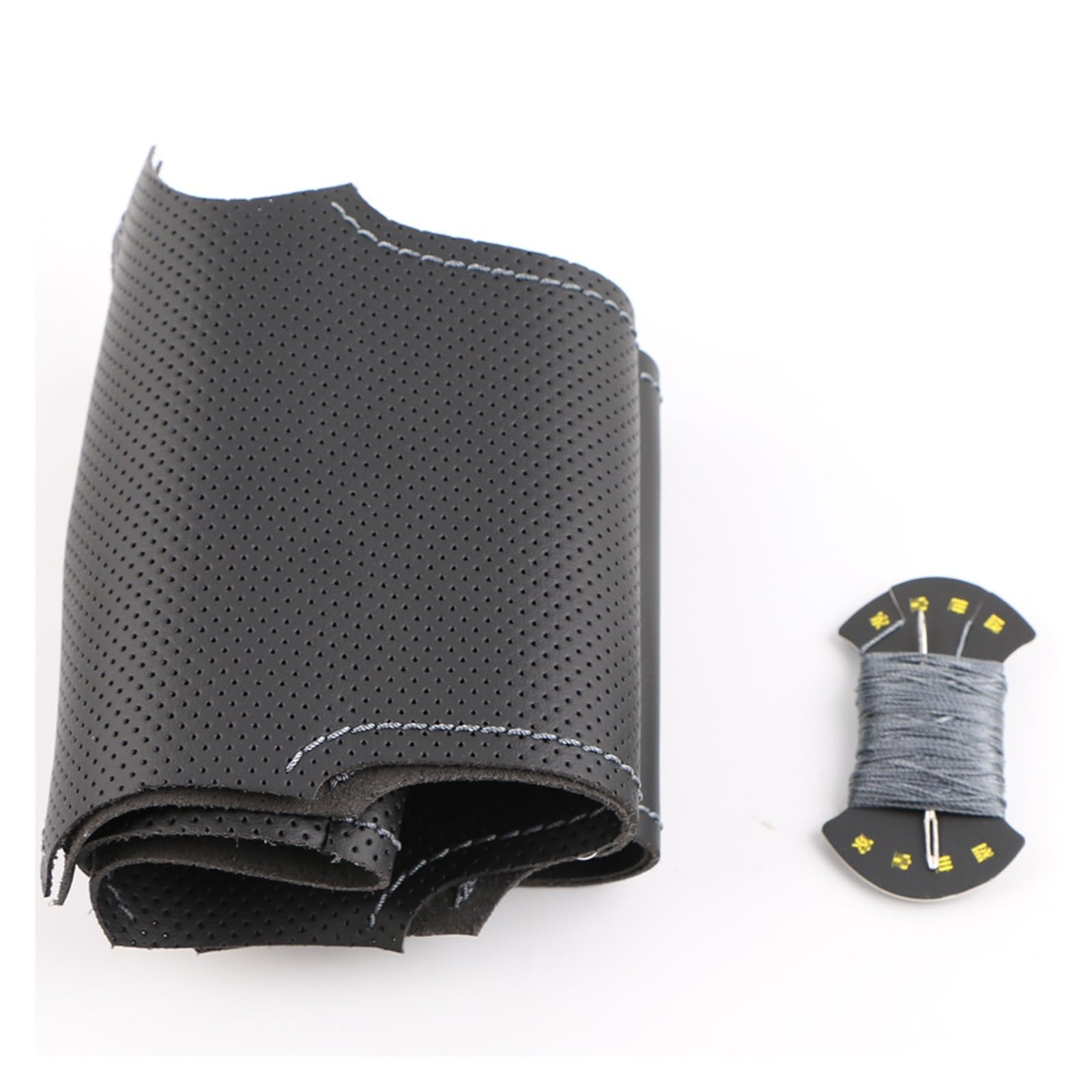 Lenkradbezüge Für FIAT Für Scudo 2010 2011 2012 2013 2014 2015 2016 Auto Lenkrad Abdeckung Carbon Faser Lenkradabdeckungen(B Gray Thread) von ALZZTUND