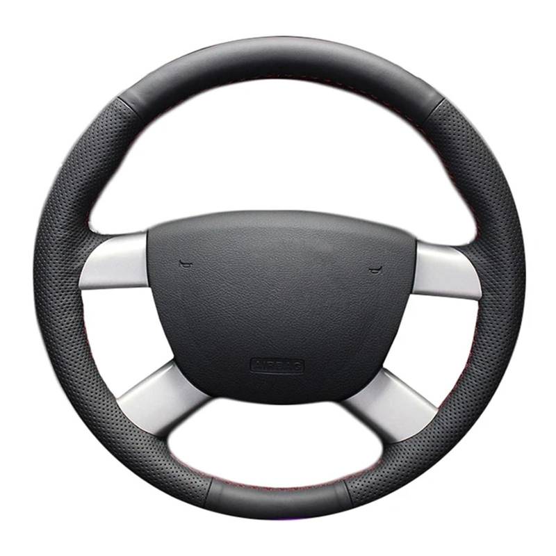 Lenkradbezüge Für Ford Für Kuga Für Focus 2 Für C-MAX Schwarzes Geflecht für Lenkrad Autozubehör Lenkradabdeckungen(Style1) von ALZZTUND