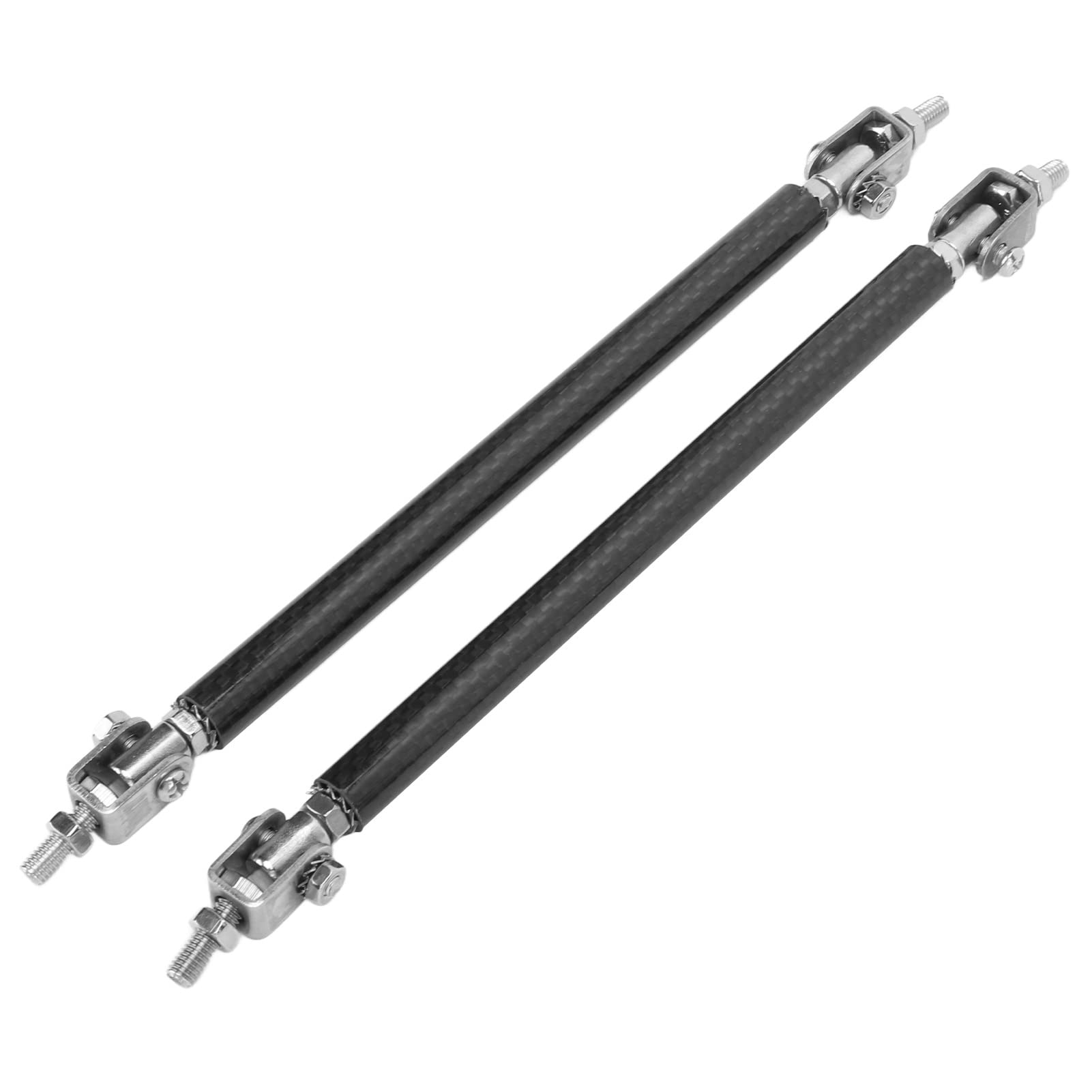 150 Mm/5,9 Zoll Splitter Strebestangen, Universelle Auto Vorne Heck Stoßfänger Lippensplitter Stützstangen Kohlefaser Edelstahlmodifikation, 2Pcs von AMAKO