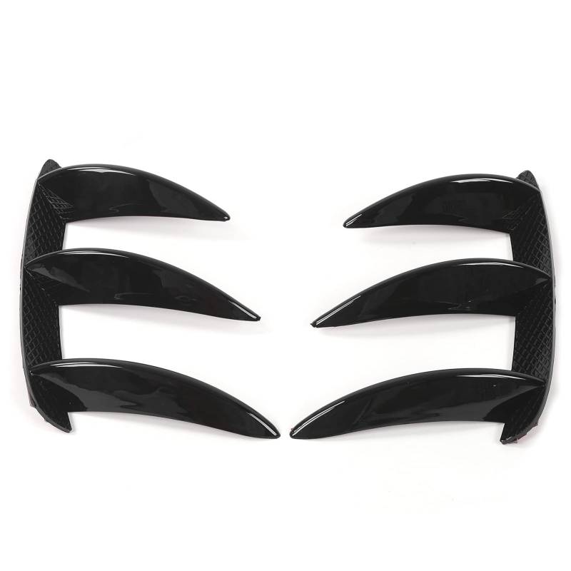 2Pcs Heck Stoßfänger Diffusor Spoiler für Autos, Schlanker Schwarzer Heck Stoßfänger Canard Splitter Vent für MercedesBenz W176 AMG Line 2013 bis 2018 von AMAKO