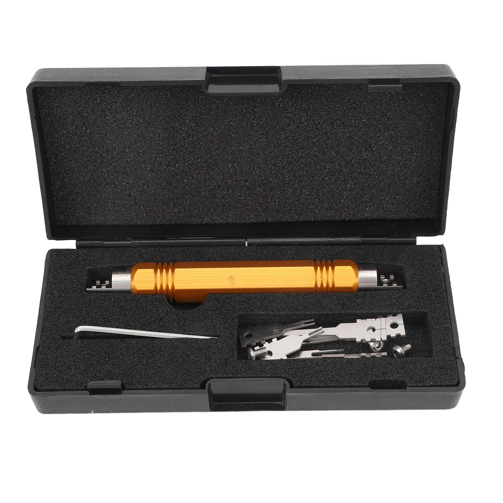 8PCS Drahtstiftentfernungswerkzeug Kit: Automobilcomputer Reparaturwerkzeug für AMP, Delphi Anschlüsse, Inklusive Nadel Abzieher, Schraubenschlüssel und Speicherbox 8PCS Drahtstiftentfernungswerkzeug Kit: Automobilcomputer Reparaturwerkzeug für AMP, Delphi Anschlüsse, Inklusive Nadel Abzieher, Schraubenschlüssel und Speicherbox von AMAKO
