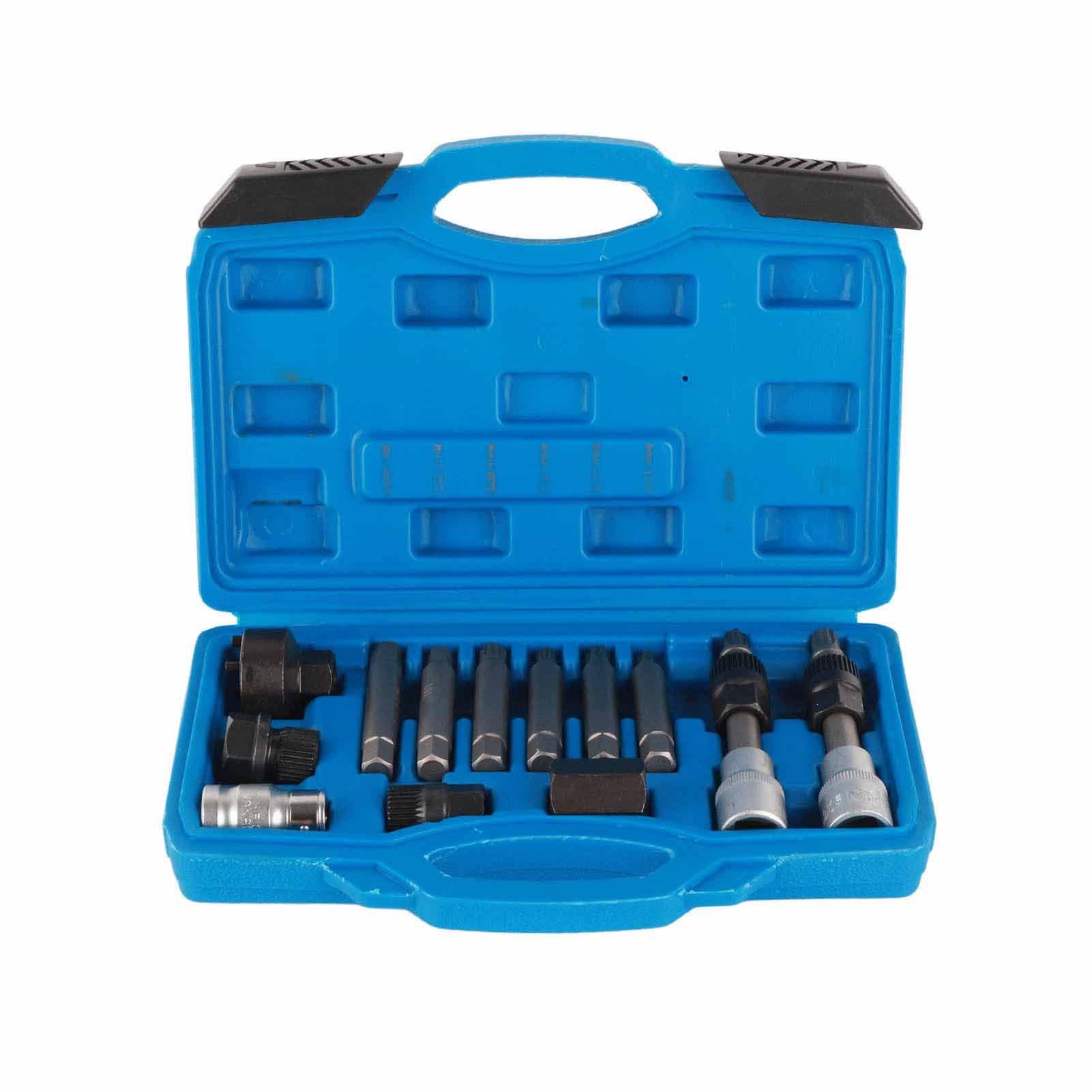 AMAKO 13 Pcs Generator Pulley Tool Kit: Chrome Vanadium Stahl Puller Sockel Set für OAD & One Wege Kupplungsscheibenscheibenentfernung und Installation AMAKO 13 Pcs Generator Pulley Tool Kit: Chrome Vanadium Stahl Puller Sockel Set für OAD & One Wege Kupplungsscheibenscheibenentfernung und Installation von AMAKO