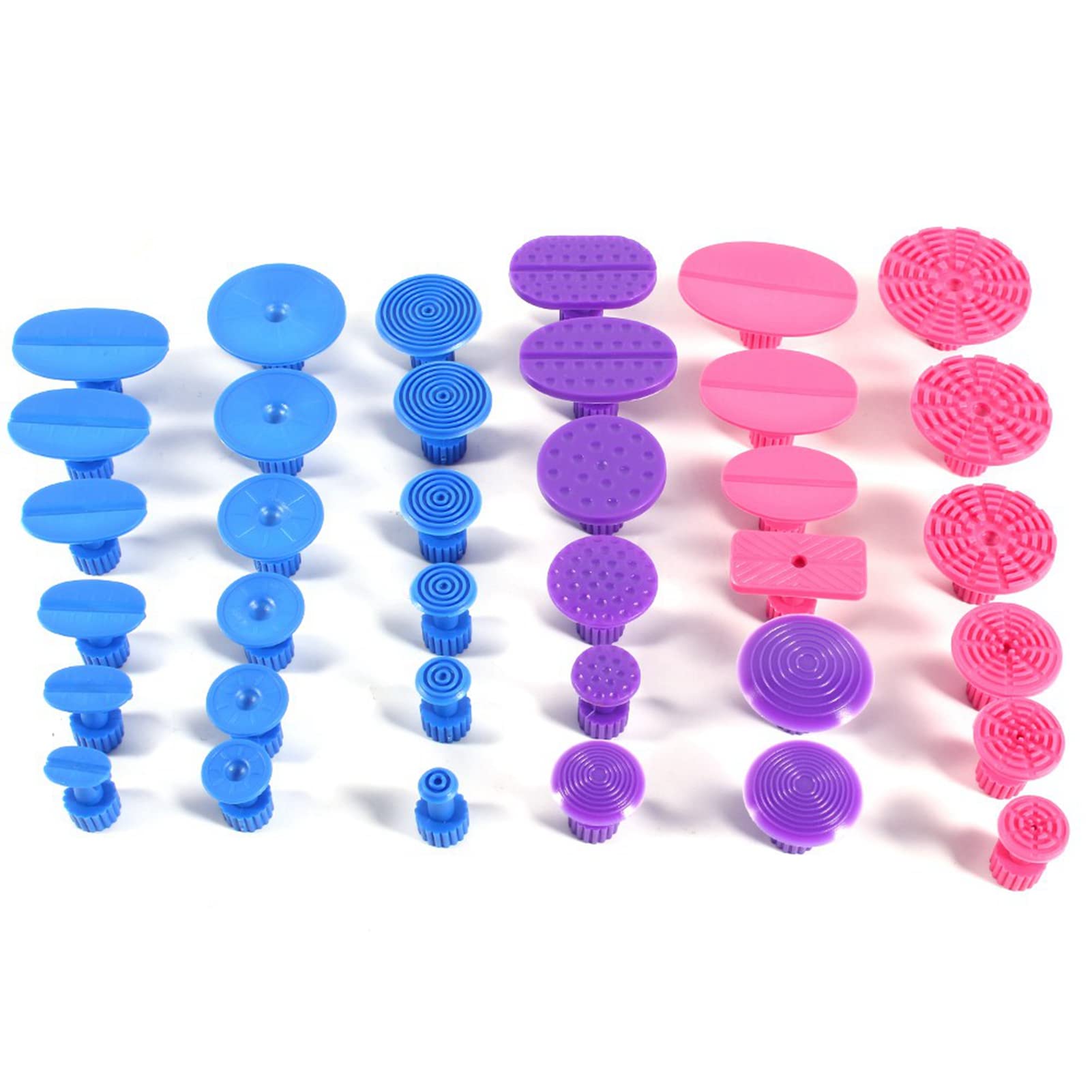 AMAKO 36pcs Puller Tabs:Professionelle Autolack Beulenreparatur Werkzeuge Kleber Laschen Entfernungskits,für kleine Dellen an Auto Motorrad Kühlschrank von AMAKO