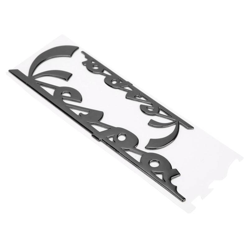 AMAKO 3D Motorrad Aufkleber Emblem:Flexible Plastik Abzeichen Dekoration,für Vespa GTS300 LX125 LX150 IE Sprint Primavera 300 LXV Super (Schwarz) von AMAKO