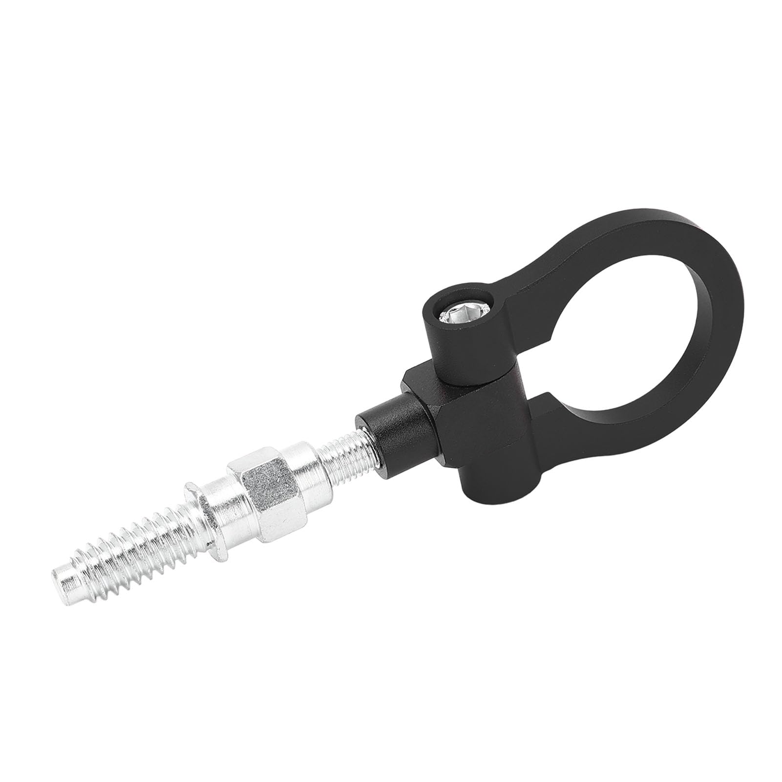 AMAKO Aluminiumlegierung Anhänger Anhänger Schlepphaken Stoßfänger Ringauge für 1 3 5 Serie x5 x6 E36 E39 E46 E82 E90 E92 E93 E70 E71 Stylish Libleable Towing (Schwarz) von AMAKO