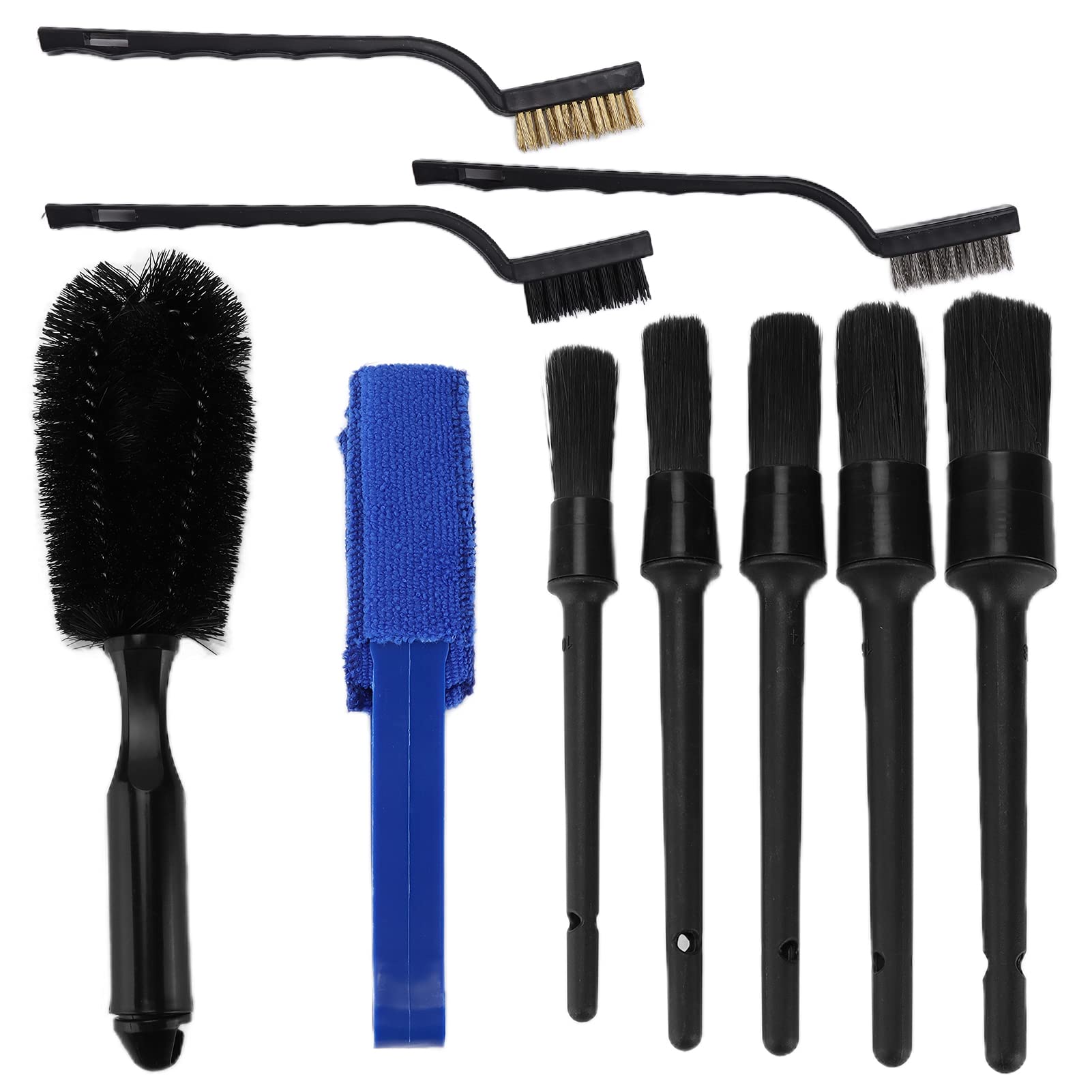 AMAKO Auto Reinigungs Detailbürsten Set: 10 Teiliges Auto Reinigungsbürsten Set für Kleine Risse Ecken und Radmuttern, Schwarzes Detailbürsten Set Zum Waschen, Wachsen und Staubentfernen AMAKO Auto Reinigungs Detailbürsten Set: 10 Teiliges Auto Reinigungsbürsten Set für Kleine Risse Ecken und Radmuttern, Schwarzes Detailbürsten Set Zum Waschen, Wachsen und Staubentfernen von AMAKO