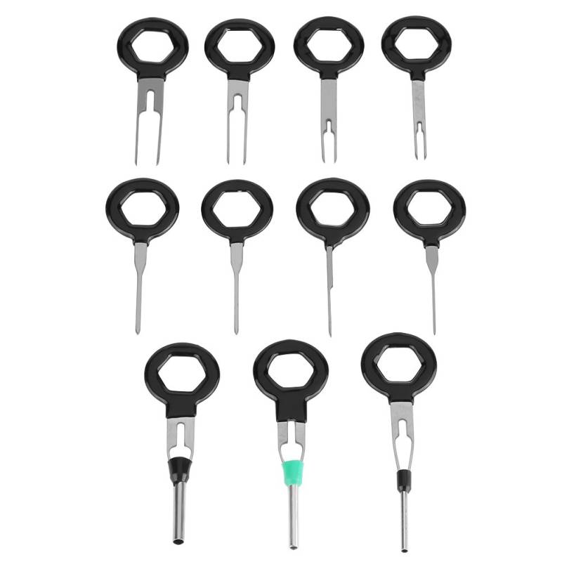 AMAKO Entriegelungswerkzeug Terminal Removal Tool Kit, KFZ Auspinnwerkzeug Set für Terminal Entfernung mit 11 Teilen, kfz Werkzeug, Effizient Entriegelungswerkzeug Set von AMAKO