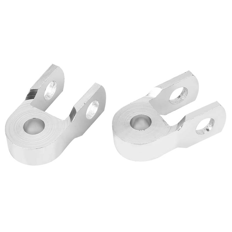 AMAKO Universal Motorcycle Shock Absorber Riser Höhenverlängerung für bessere Dämpfung und Traktion auf steilen Hängen aus hochfestem Aluminiumlegierung Silber 2 Stück (Keine Schrauben) von AMAKO