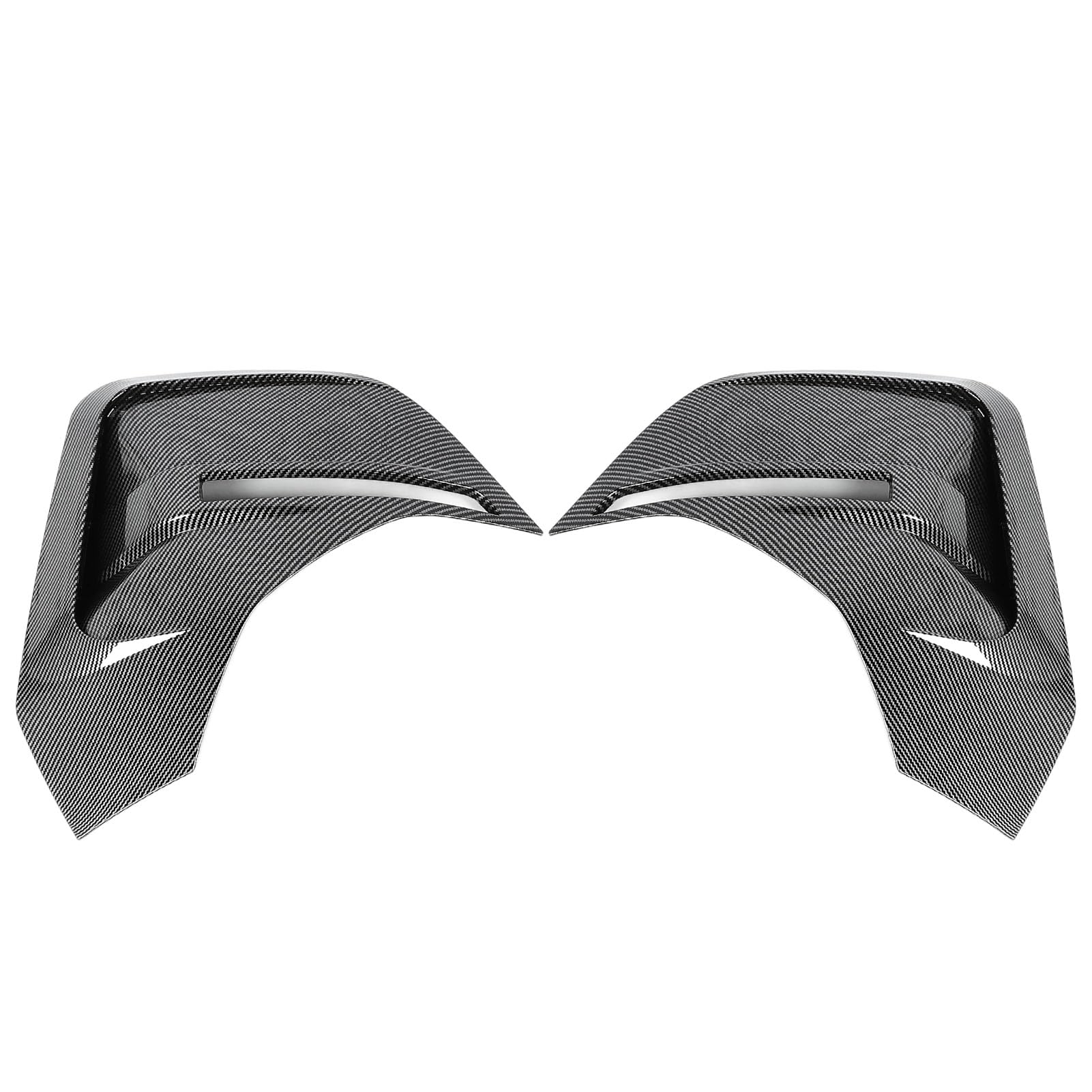 Heck Stoßstange Vent Spoiler Rennspaziergang Aussehen Stilvoller Hinterer Seitenlüftungsabdeckungsverkleidung für 4 Serie I4 G26 M Sport 2020 bis 2024 ABS Material 2 Stücke (Kohlefaserstil) von AMAKO